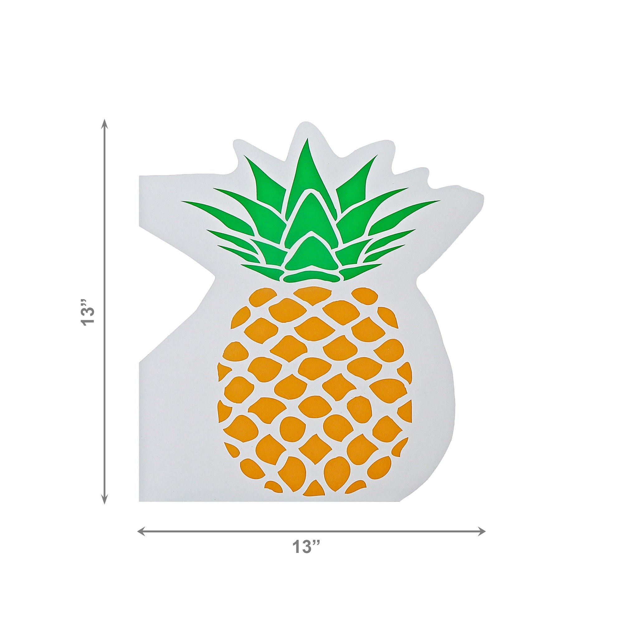12-Pack 3-Ply Pineapple Shaped Napkins - Set of 6