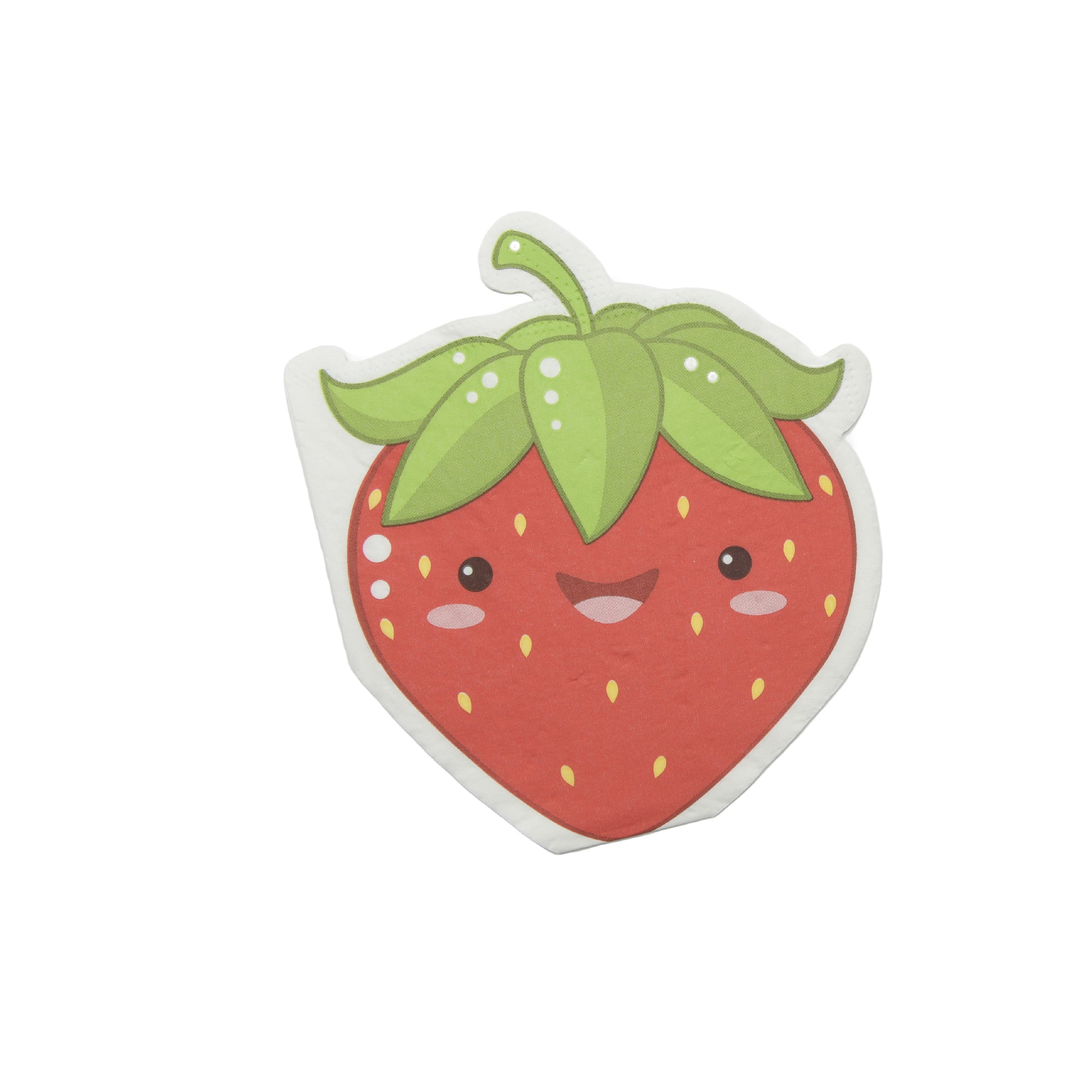 12-Pack 3-Ply Strawberry Shaped Napkins - Set of 6