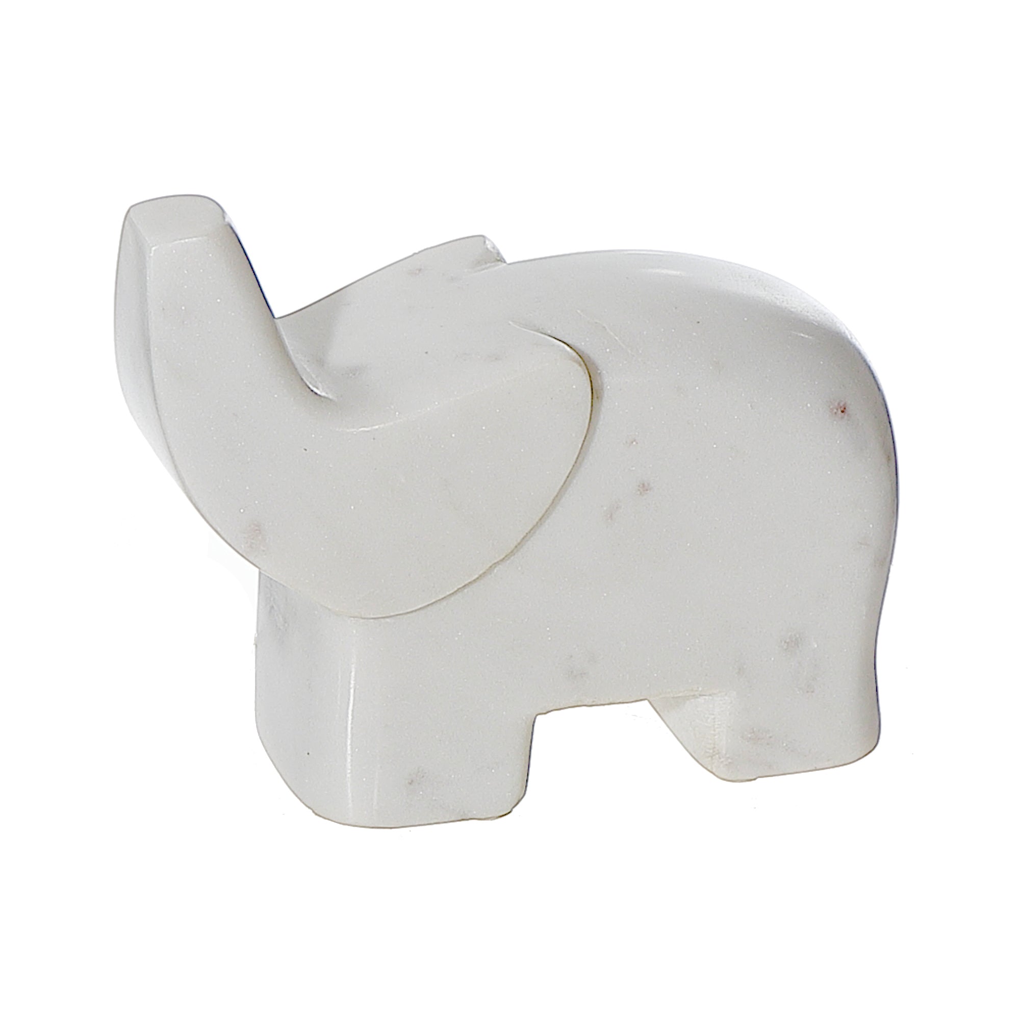 Marble Elephant Decorative Figurine, Marble Elephant Statue, Elegant Home Decor Accent, Luxury Tabletop Ornament, Symbolic Elephant Figure