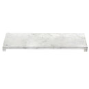 Marble Rectangular Footed Tray Large