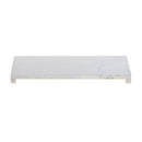 Marble Rectangular Footed Tray Medium