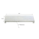 Marble Rectangular Footed Tray Small