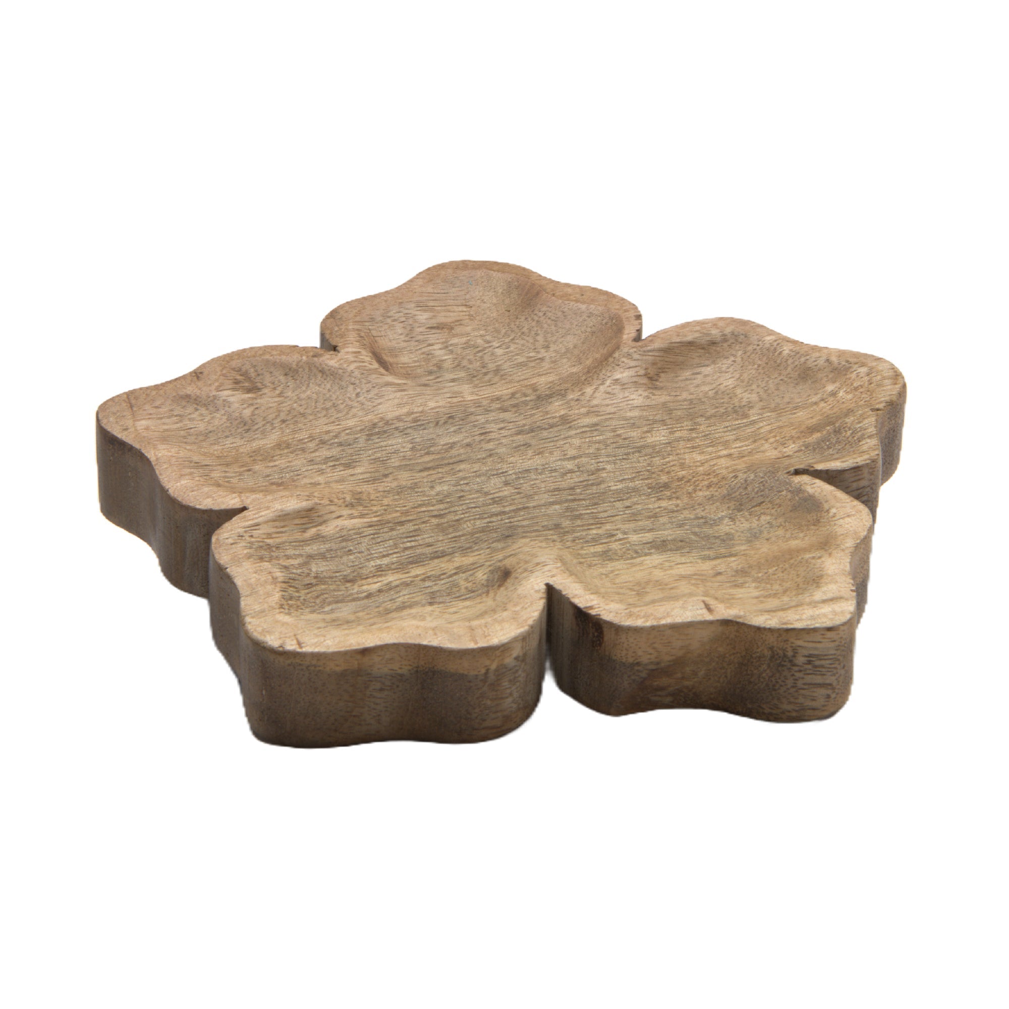 Mango Wood Decorative Flower Tray