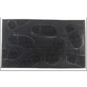 Foot Prints Rubber Pin Mat, Anti-Slip Doormat