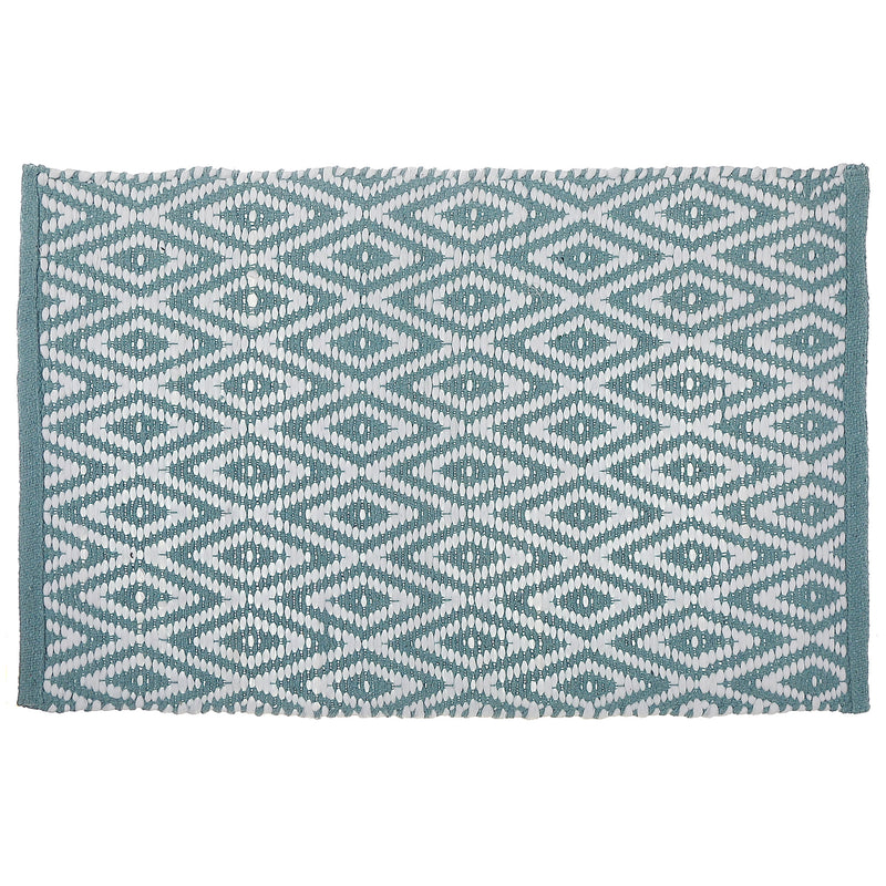 Handwoven Diamond Rug (20" X 32")