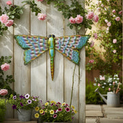Decorative Metal Dragonfly Wall Art for Indoor or Outdoor Use