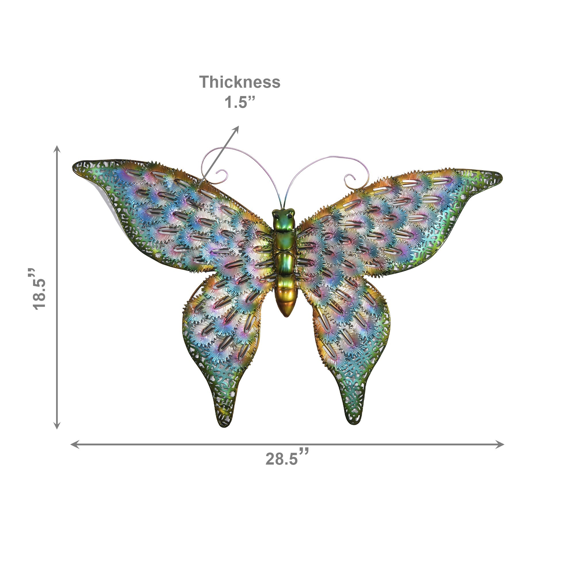 Decorative Metal Butterfly Wall Art Accent Piece