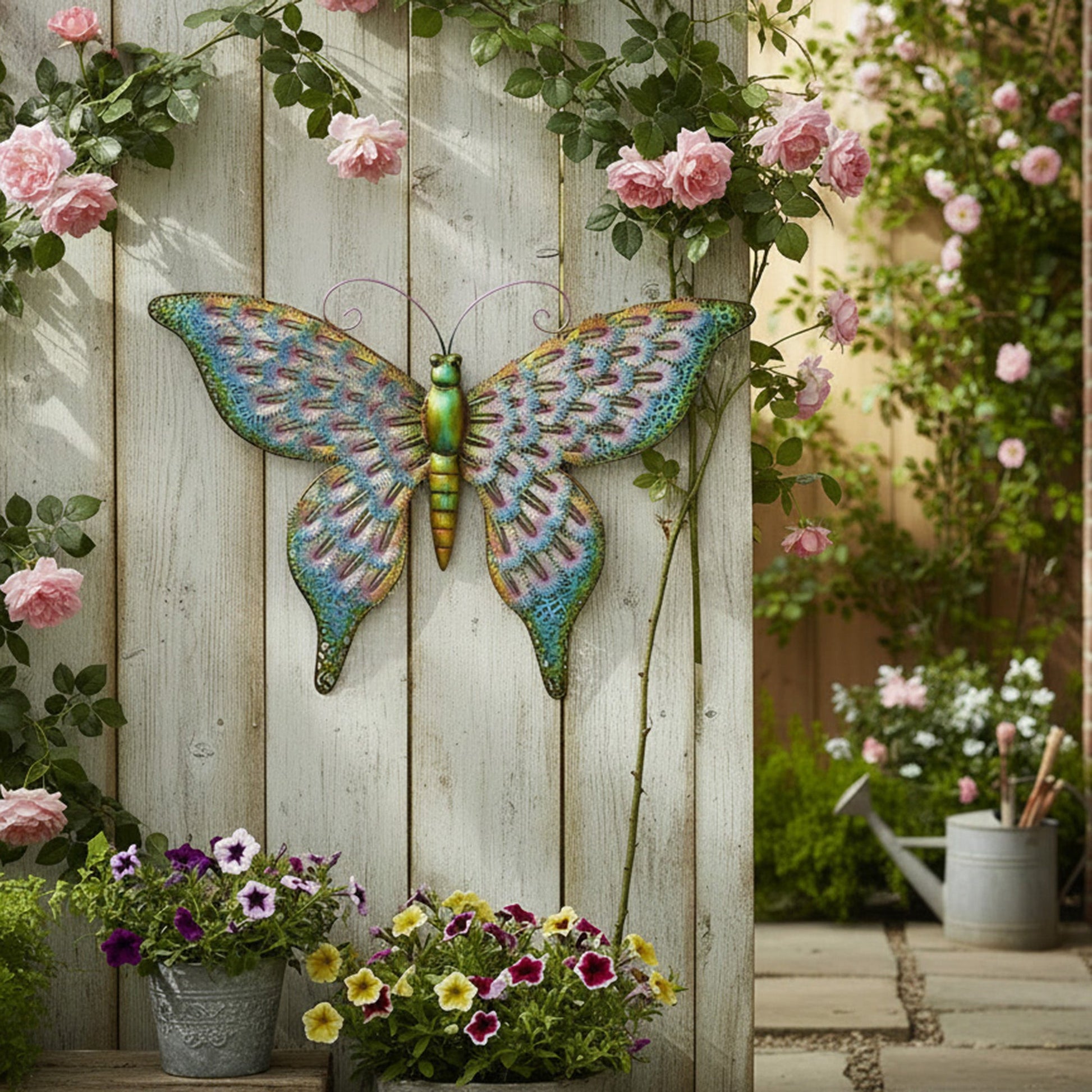Decorative Metal Butterfly Wall Art Accent Piece
