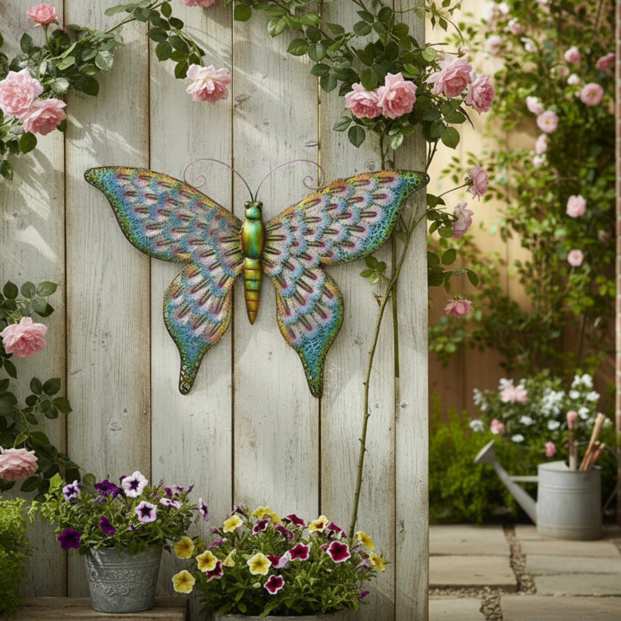 Decorative Metal Butterfly Wall Art Accent Piece