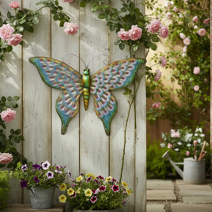 Decorative Metal Butterfly Wall Art Accent Piece