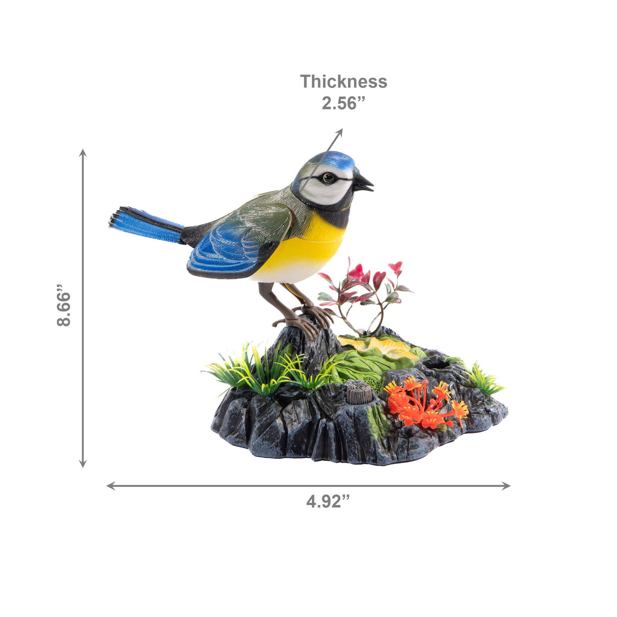 Voice-Activated Finch Induction Bird Decorative Accent