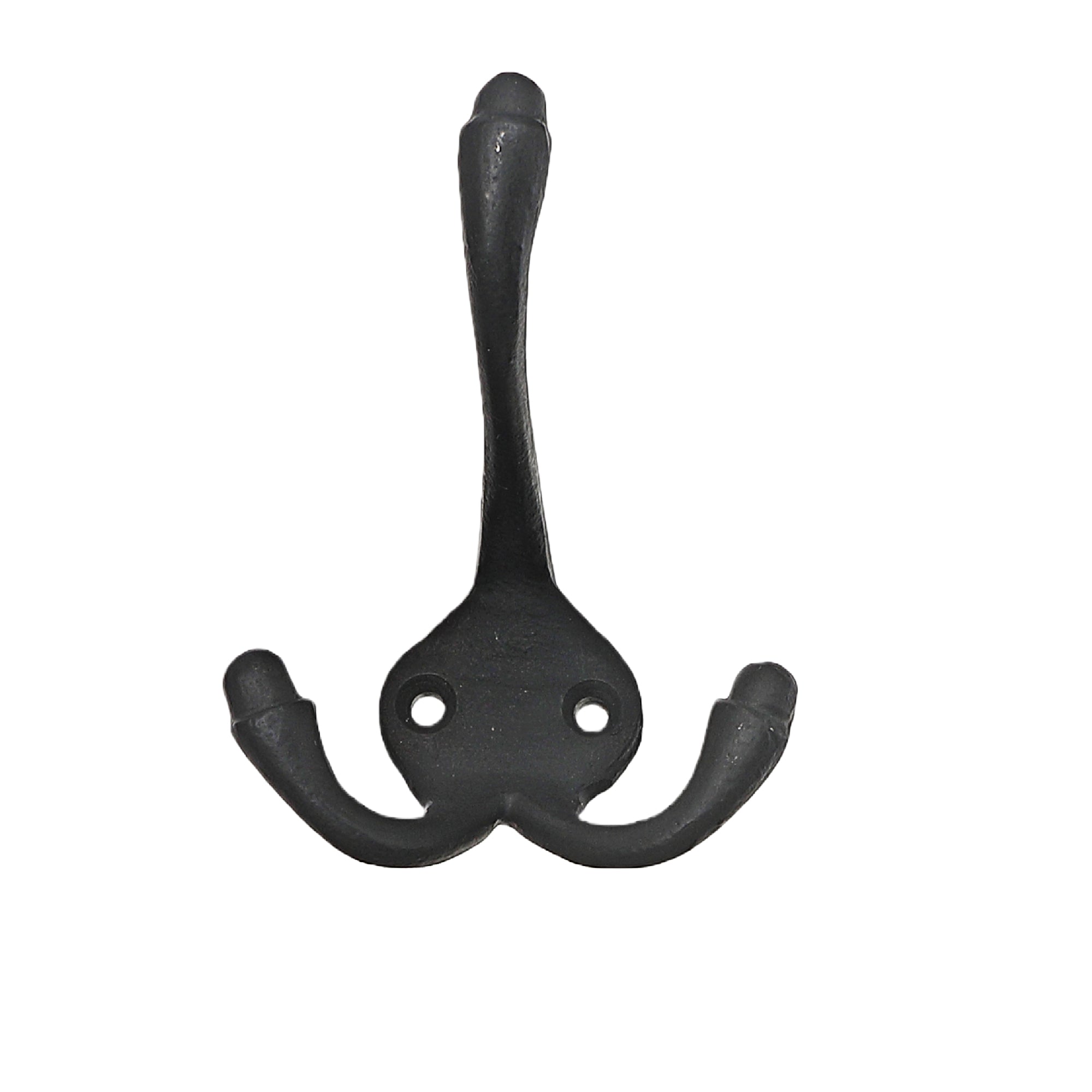 Classic Triple Iron Wall Hook Gun Metal Finish - Set of 4 Wall Storage Hooks