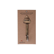 Single Spade Iron Wall Hook Antique Brass Finish - Set of 4 Decorative Hooks