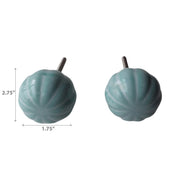 Decorative Ceramic Knob Set Of 2 Teal Set Of 3, Cabinet Knobs, Drawer Pulls, Home Hardware