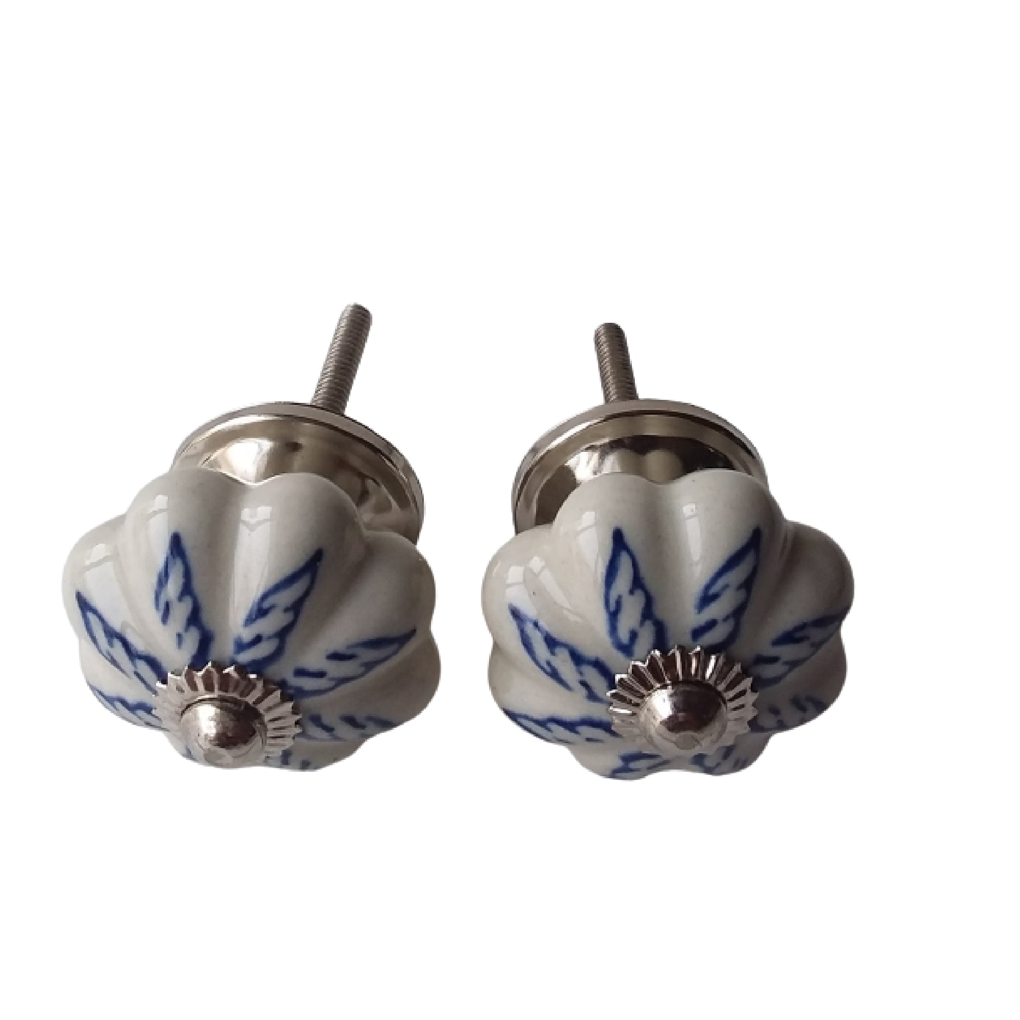 Decorative Ceramic Knob Set Of 2 Leaf Set Of 3, Cabinet Knobs, Drawer Pulls, Home Hardware