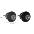 Decorative Smooth Ceramic Knob Set Of 2 Black - Set of 2