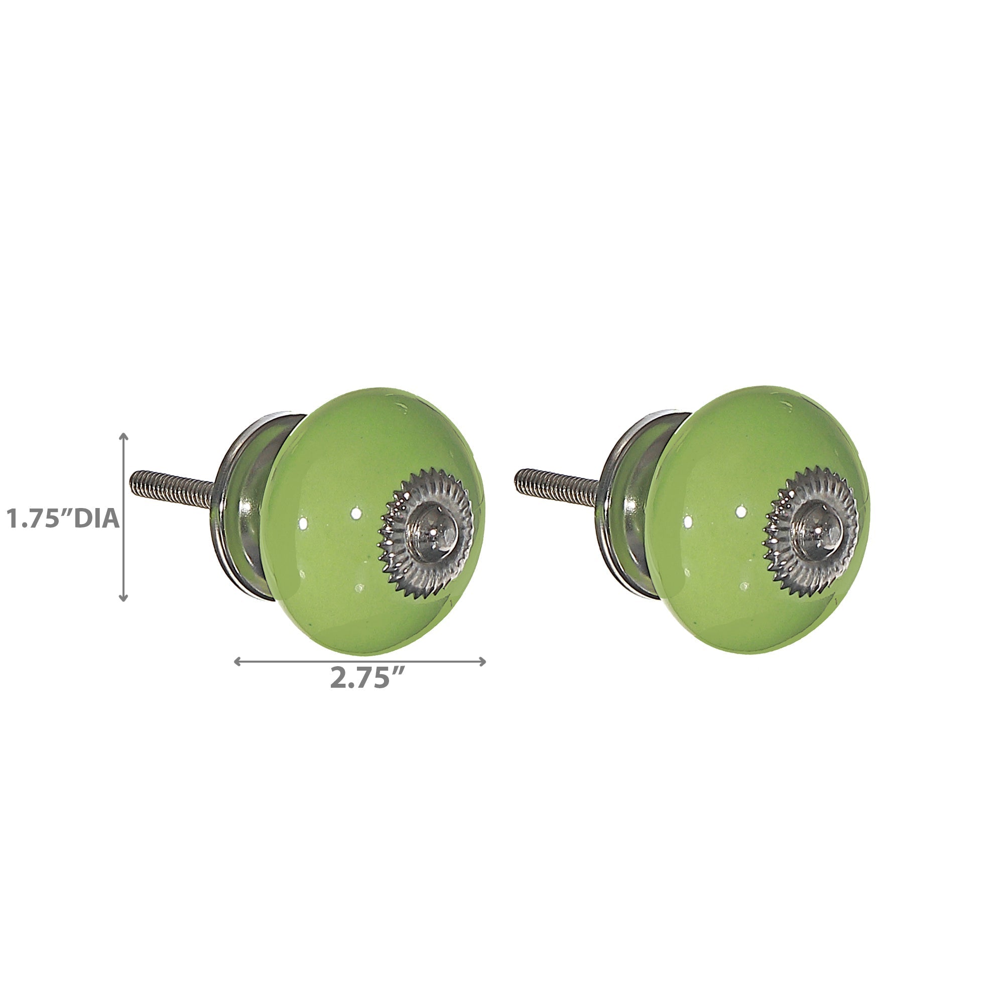 Mint Smooth Ceramic Knob Set of 2 – Cabinet & Drawer Hardware, Modern Home Decor