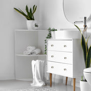 Ivory Scalloped Ceramic Knob Set of 2 – Cabinet & Drawer Hardware, Home Decor