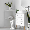 Decorative Scalloped Ceramic Knob Set Of 2 White - Set of 2