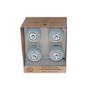 Decorative Smooth Ceramic Knob Set Of 4 Grey