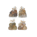 Decorative Balls Mix In Poly Bag Assorted - Set of 4