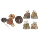 Decorative Balls Mix In Poly Bag Assorted - Set of 4