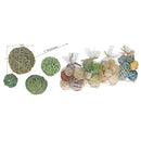 Decorative Vine Balls Mix In Poly Bag Assorted - Set of 4