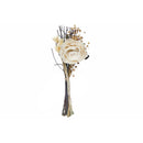 Dried Mix Floral Bouquet In Paper Wrap Assorted - Set of 3