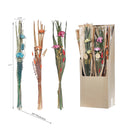 Dried Flower Bouquet In Paper Wrap Assorted - Set of 3