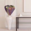 Dried Floral Bouquet With Paper Wrap Assorted 18-20" - Set of 2