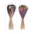Dried Floral Bouquet With Paper Wrap Assorted 18-20" - Set of 2