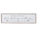 Framed Wooden Sign You Belong With Me