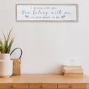Framed Wooden Sign You Belong With Me