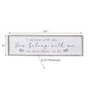 Framed Wooden Sign You Belong With Me