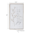 Framed Wooden Sign The Lord Has Done Great