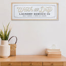 Framed Wooden Sign Wash And Dry