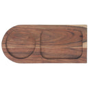 Custom Acacia Wood 2 Section Serving Tray