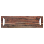Acacia Wood Rectangle Serving Board with Dual Handles and Stand, Kitchen Tray, Cheese Board, Cutting Board, Party Platter