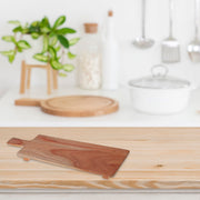 Acacia Wood Rectangular Serving Board On Stand Decorative Kitchen Display Board