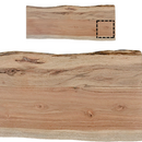 Custom Acacia Wood Live Edge Serving Board