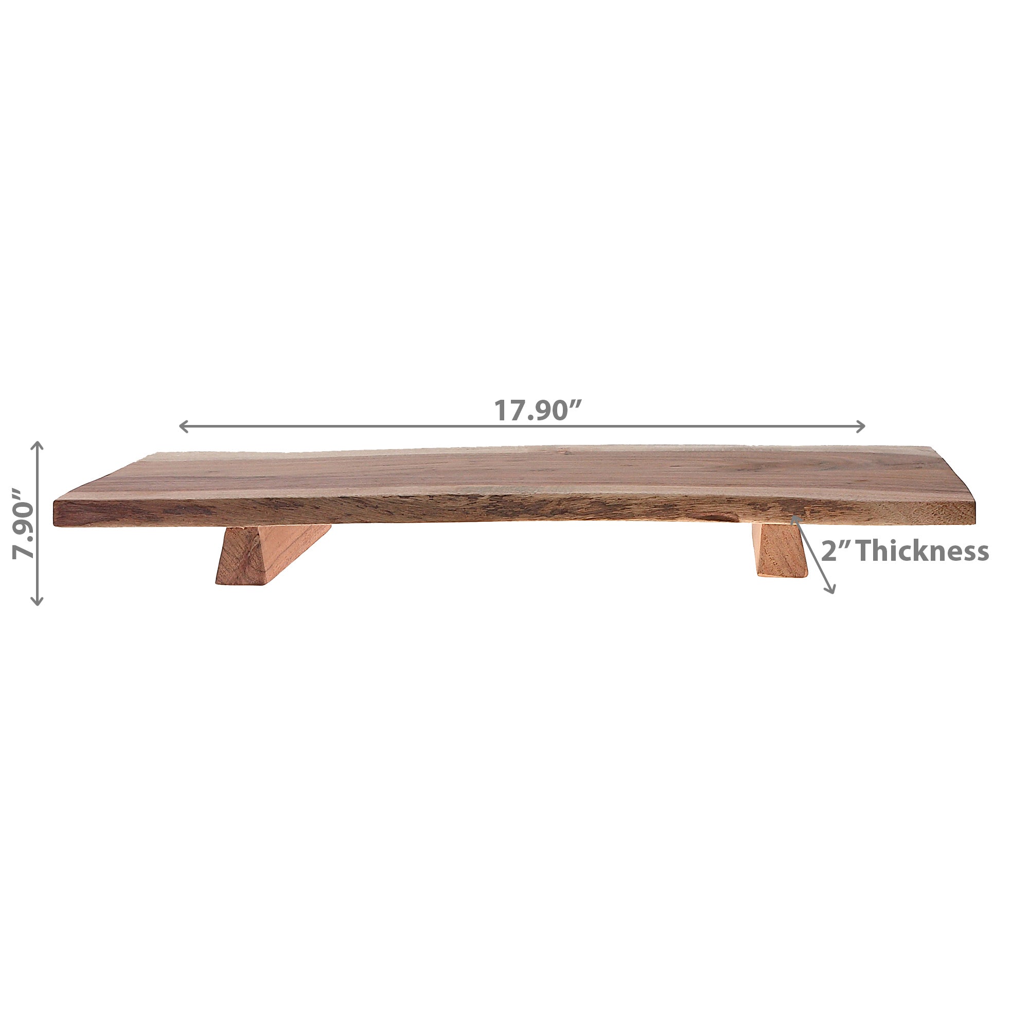 Acacia Wood Live Edge Serving Board Rustic Natural Kitchen Serving Platter