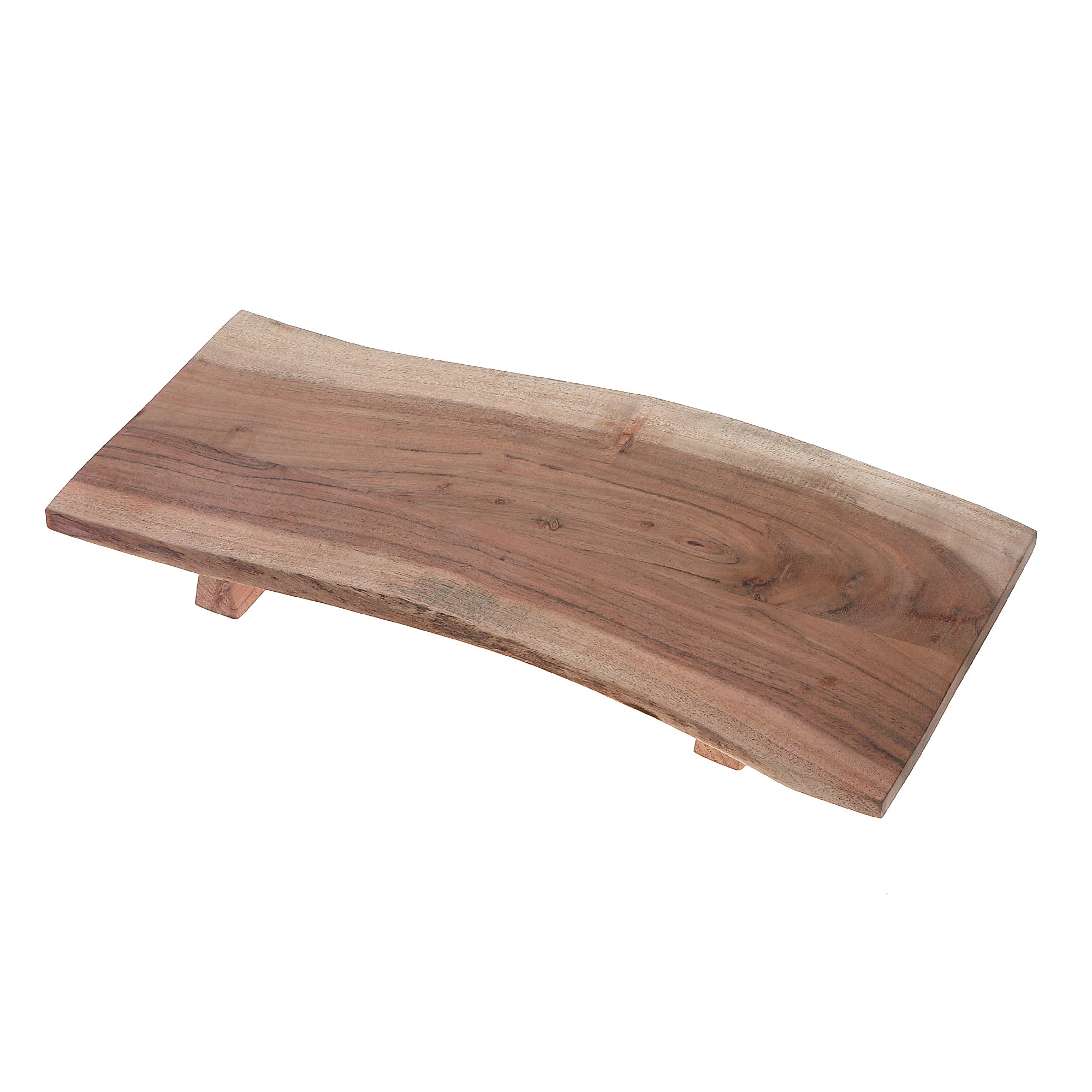 Acacia Wood Live Edge Serving Board Rustic Natural Kitchen Serving Platter