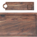 Custom Acacia Wood Rectangle Serving Tray With Handle
