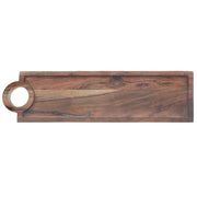 Custom Acacia Wood Rectangle Serving Tray With Handle, Wooden Serving Tray, Kitchen Serving Tray