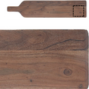 Custom Acacia Wood Beveled Serving Board With Handle