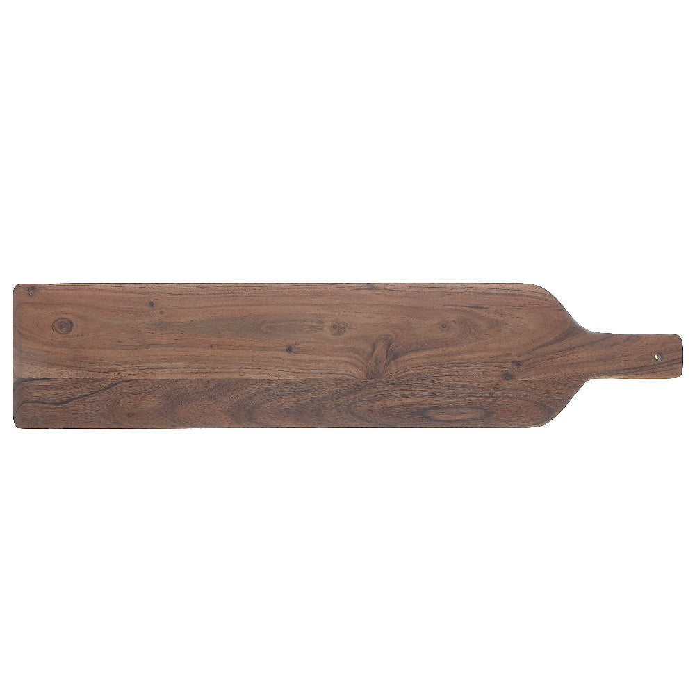 Custom Acacia Wood Beveled Serving Board With Handle, Wooden Serving Board, Charcuterie Board