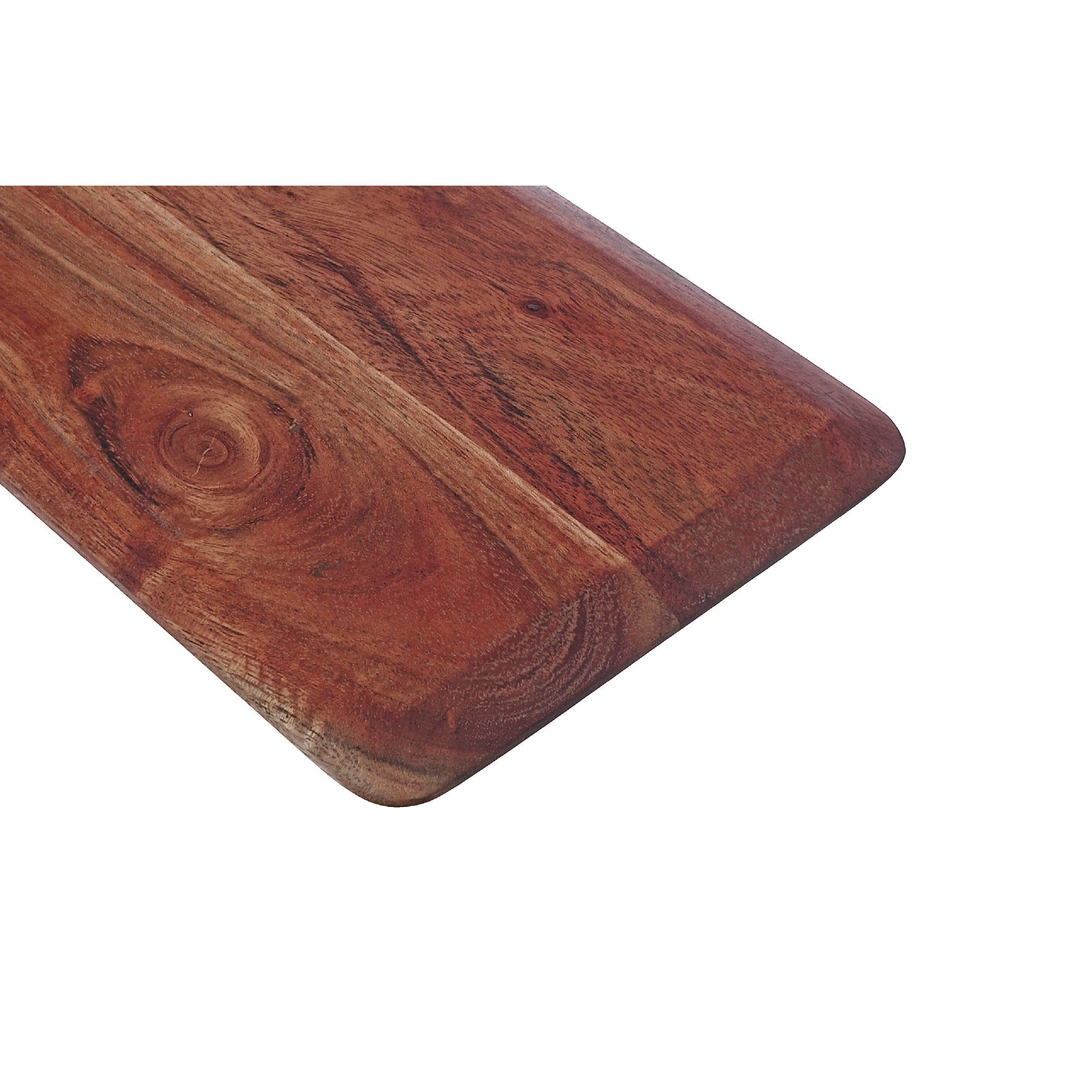 Acacia Wood Beveled Serving Board With Handle Rustic Kitchen Serving Platter