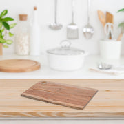 Acacia Wood Live Edge Serving Board With Round Handle Rustic Kitchen Serving Platter