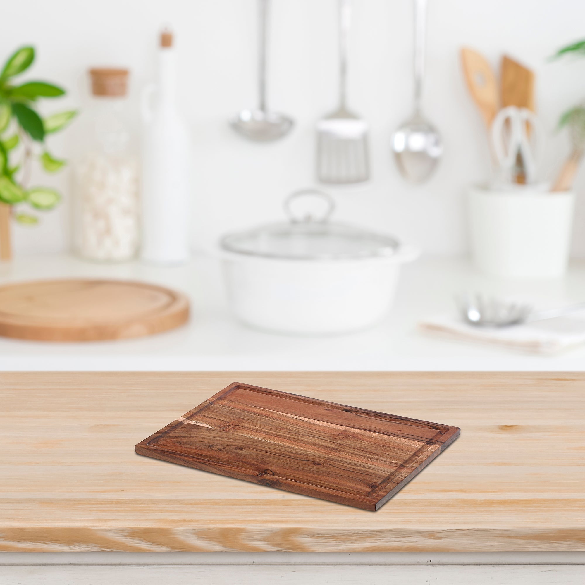 Acacia Wood Cutting and Serving Board Natural Kitchen Food Preparation Board