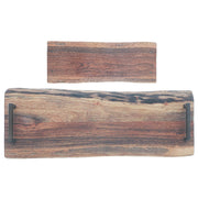 Custom Acacia Wood Live Edge Serving Board With Iron Handles, Charcuterie Board, Kitchen Serving Board